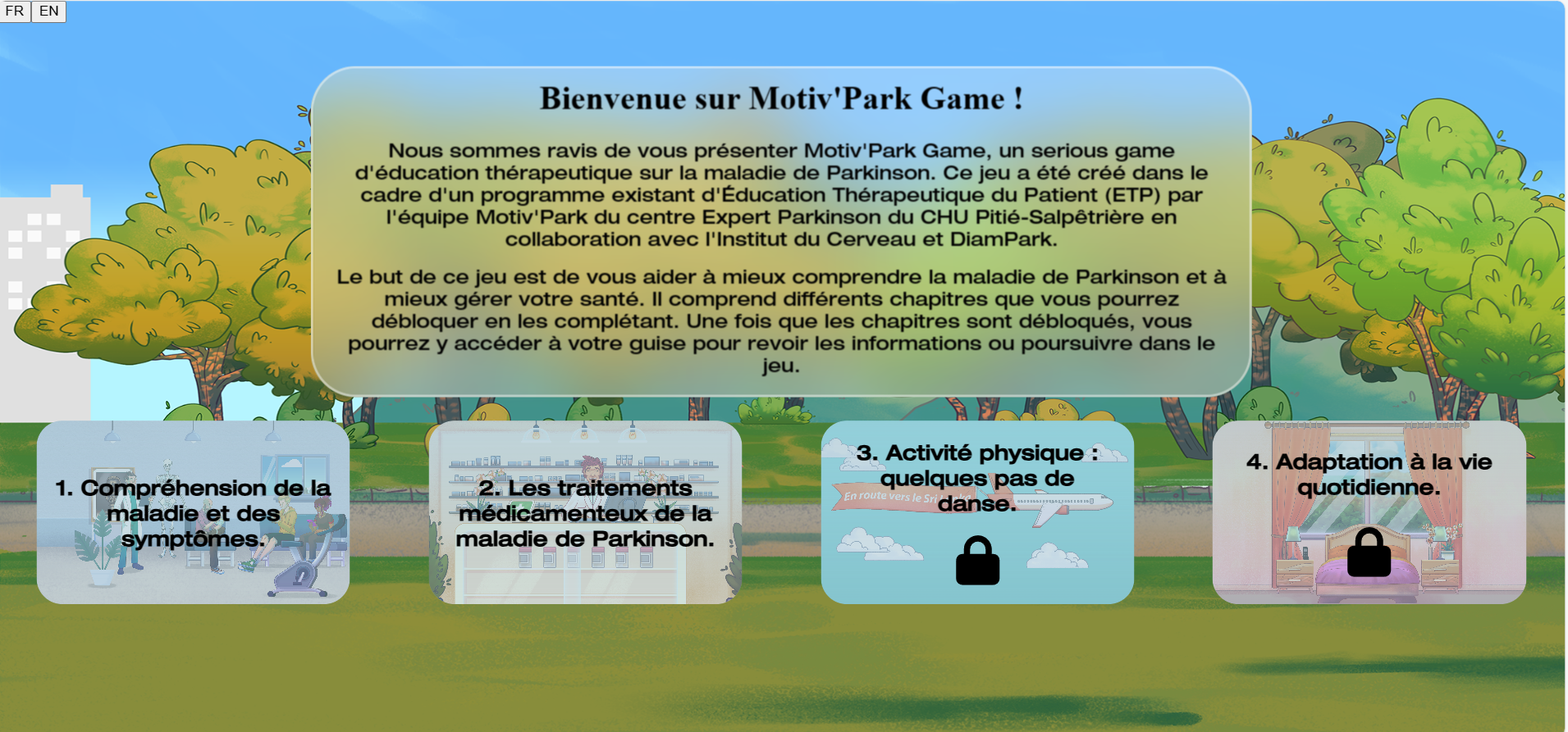 MotivPark : le jeu qui vous fait découvrir Parkinson
